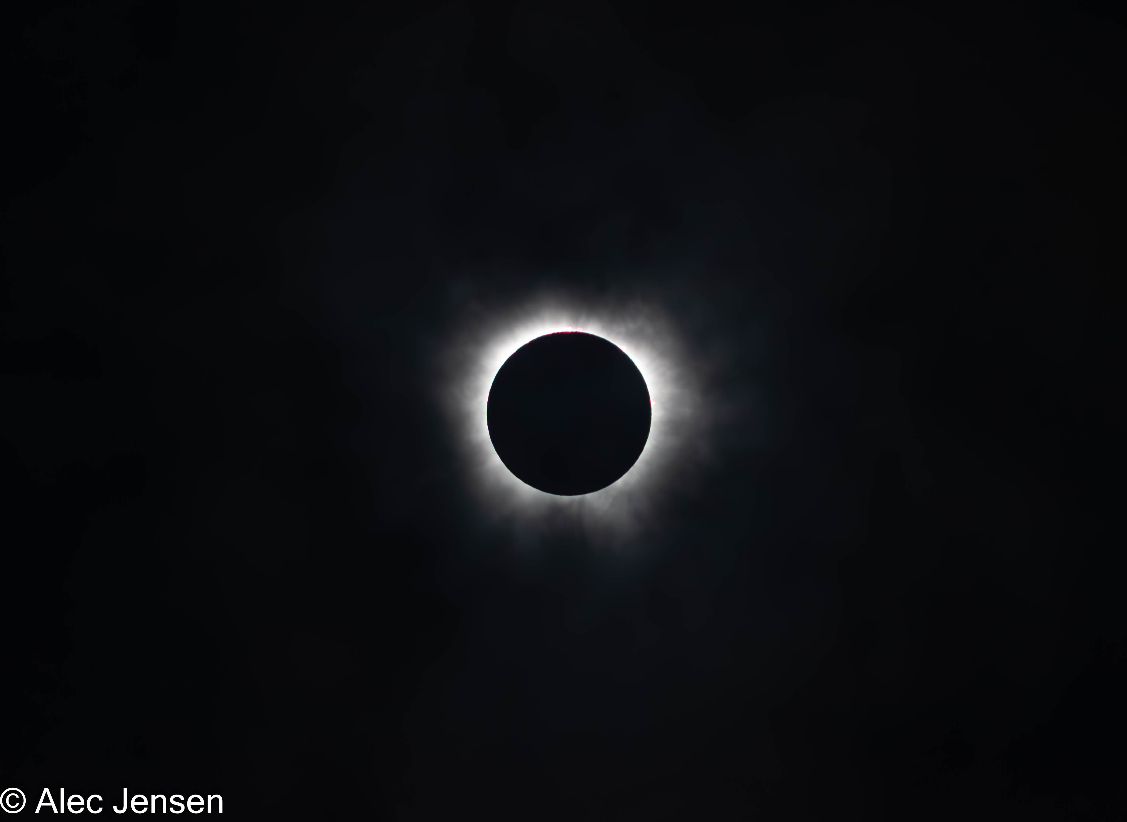 A picture of a solar eclipse